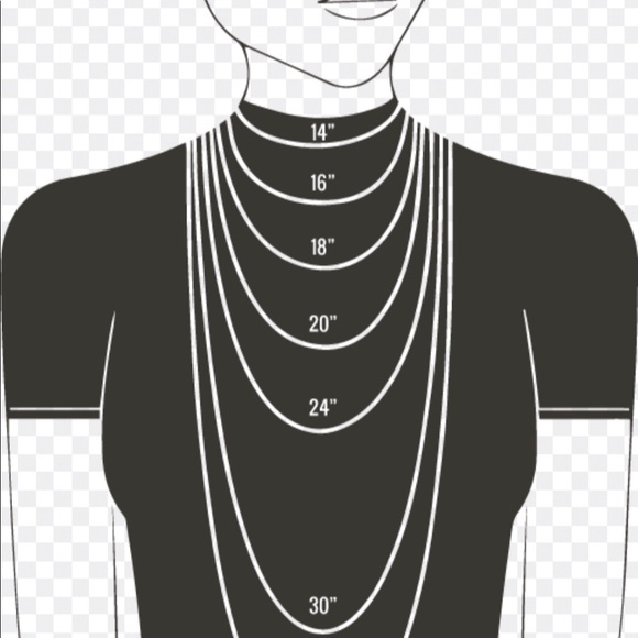 Necklace sizes by inch - Picture 2 of 2